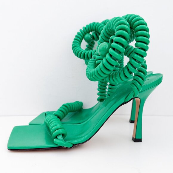 Bottega Veneta Stretch Sandal Curl Rubber Spiral Wire Nappa - Picture 10 of 16